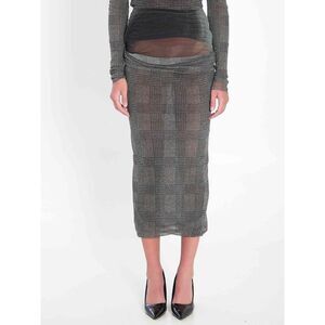 Jean Paul Gaultier Women Body Shadow And Prince Of Wales Skirt